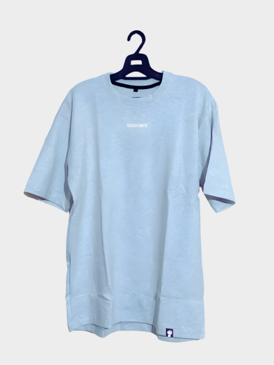 Muted White Oversized T-Shirt by Soulmate Originals