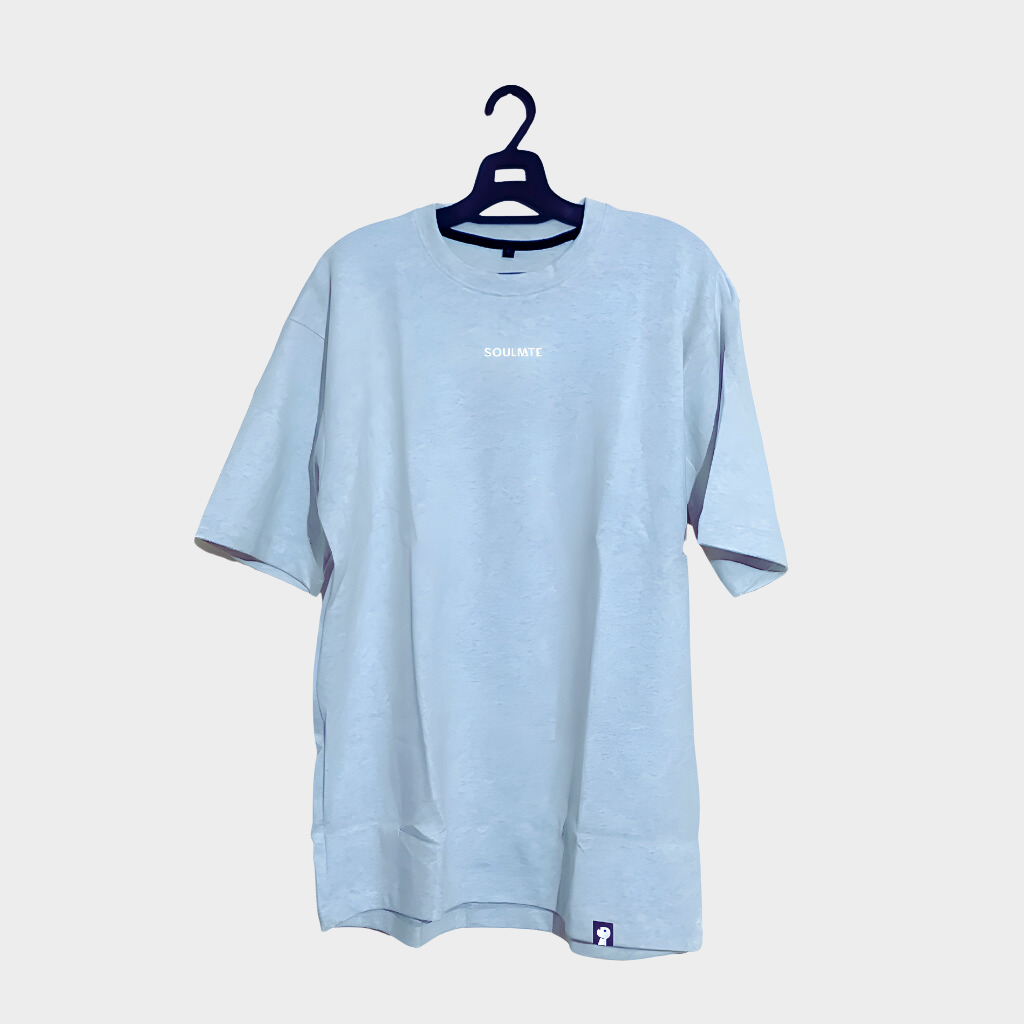 Muted White Oversized T-Shirt by Soulmate Originals